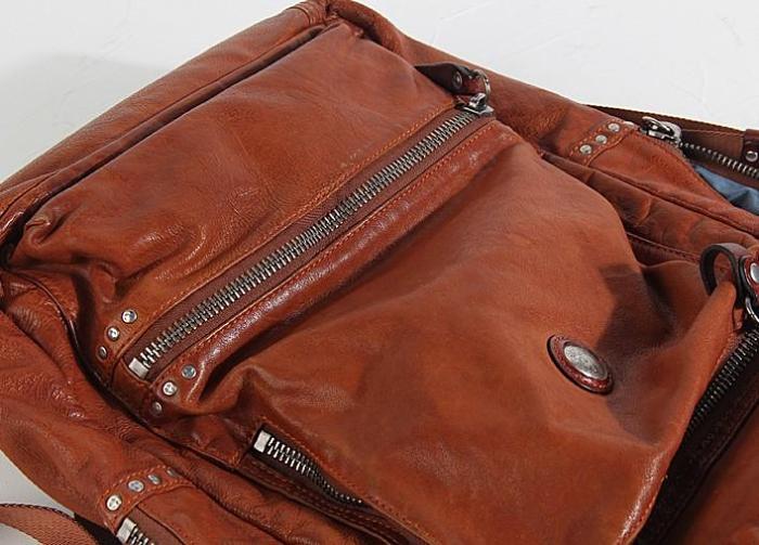 Handmade Leather Mens Cool Backpack Sling Bag Large Black Travel Bag Hiking Bag for men