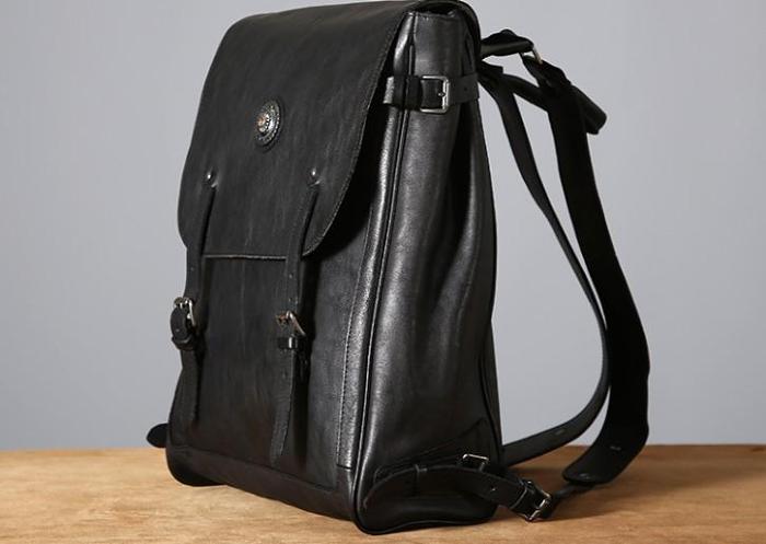 Handmade Leather Mens Cool Backpack Sling Bag Large Travel Bag Hiking Bag for Men