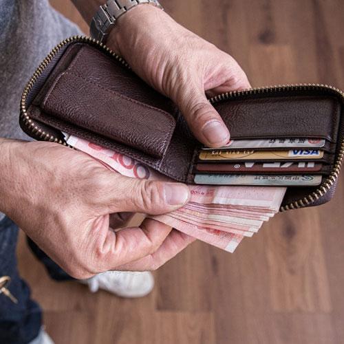 Genuine Leather Mens Cool billfold Leather Wallet Men Small Zipper Wallets Bifold for Men
