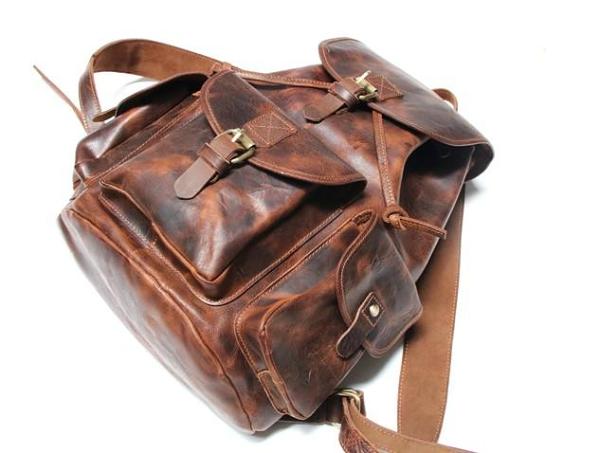 Cool Mens Leather Backpacks Travel Backpacks Laptop Backpacks for Men