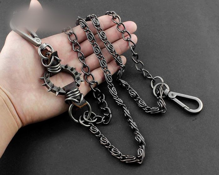 Solid Stainless Steel Wallet Chain Cool Punk Rock Biker Trucker Wallet Chain Trucker Wallet Chain for Men