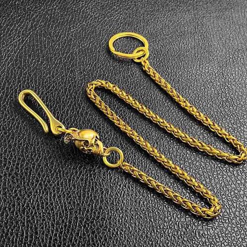 Cool Brass 18 Mens Lizard Skull Key Chain Pants Chain Wallet Chain Motorcycle Wallet Chain for Men