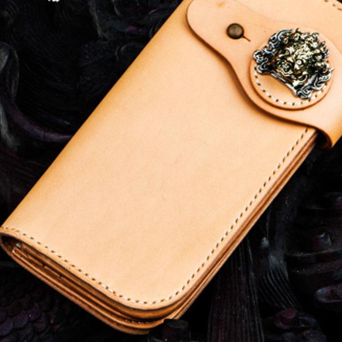 Handmade Leather Mens Chain Biker Wallet Cool Leather Wallet With Chain Wallets for Men