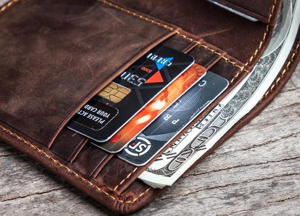 Cool Leather Men Slim Small Wallet Bifold Vintage Small Wallet for Men