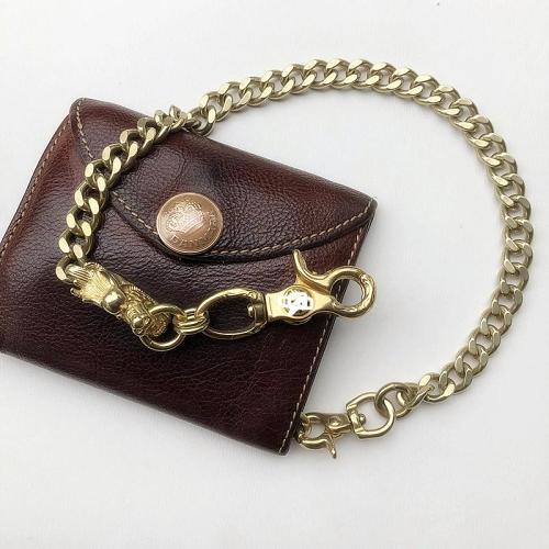 Cool Men's Brass Chinese Dragon 18'' Pants Chains Biker Wallet Chain For Men