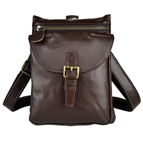 Leather Belt Pouch Mens Waist Bag Shoulder Bag for Men