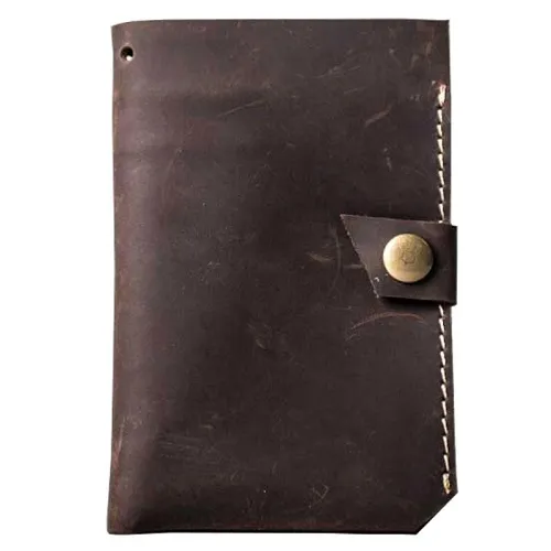 Vintage Leather Men Small Bifold Wallet Small Wallet for Men