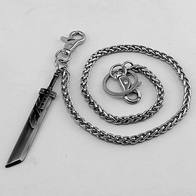 Cool Sword Key Chain Long Wallet Chain Biker Wallet Chain Punk Pants Chain For Men