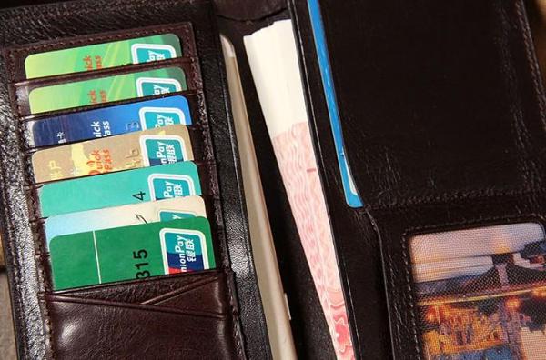 Cool Leather Mens Long Leather Wallet Bifold Slim Wallet for Men