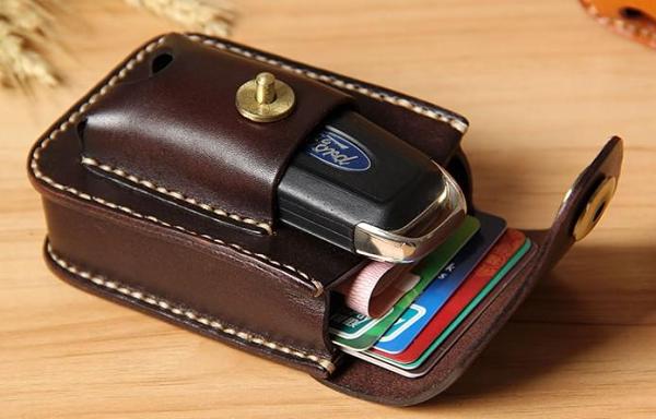 Leather Belt Pouch Mens Small Cases Waist Bag Hip Pack Belt Bag Fanny Pack Bumbag for Men