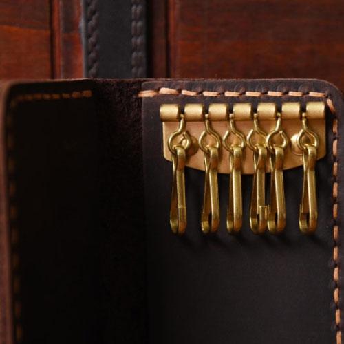 Handmade Leather Mens Cool Key Wallet Key Holder Car Key Case for Men