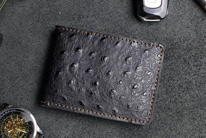 Handmade Leather Mens License Wallets Cool Short Wallet Card Holder Small Card Slim Wallets for Men