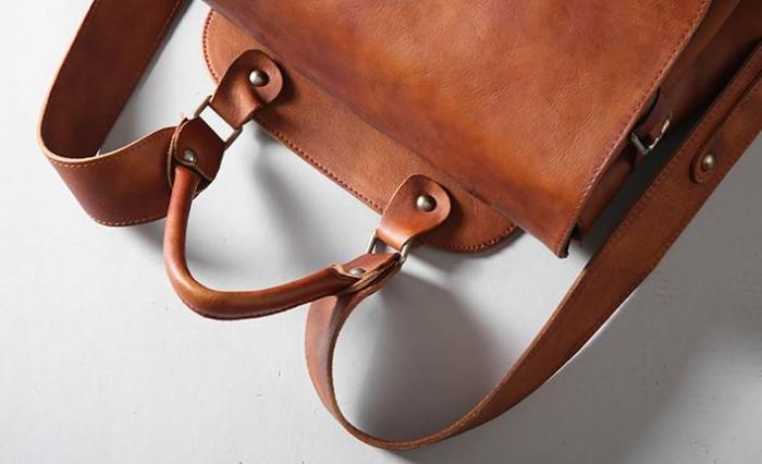 Handmade Leather Mens Cool Backpack Sling Bag Large Travel Bag Hiking Bag for Men