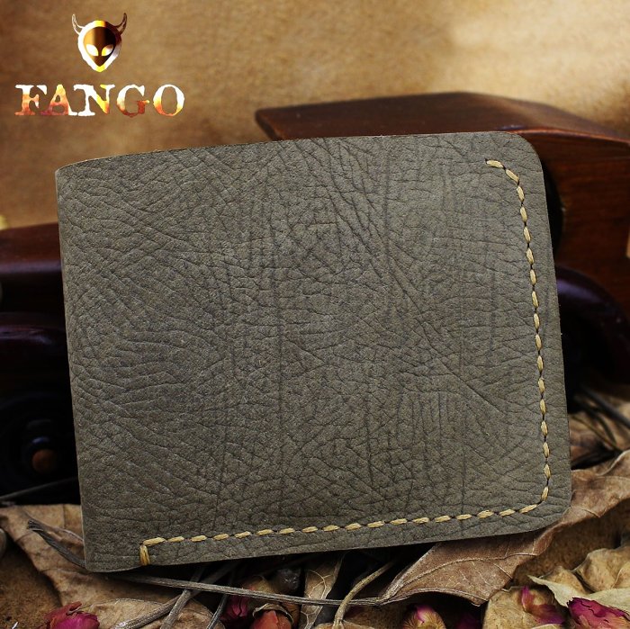 Handmade Leather Mens Cool Slim Leather Wallet Men billfold Wallets Bifold for Men