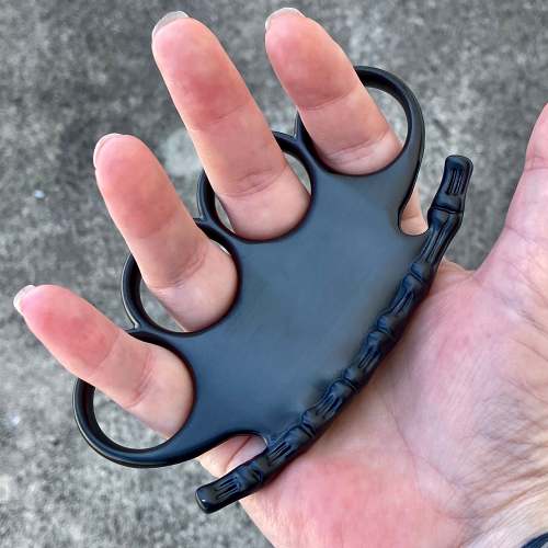 4 Finger Ring - Solid - Black - 4FR5