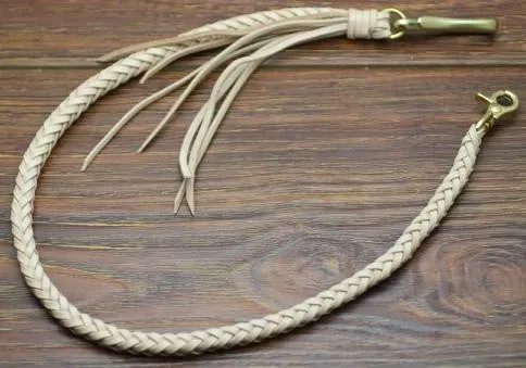 Cool Men's Leather Braided Biker Wallet Chain Pants Chain Wallet Chain For Men