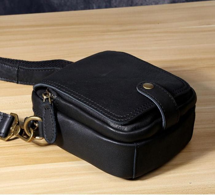 Leather Belt Pouch Mens Small Cases Waist Bag Hip Pack Belt Bag Fanny Pack Bumbag for Men