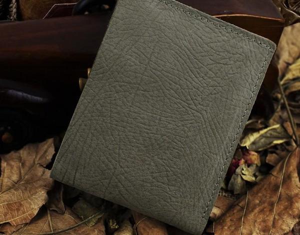 Handmade Leather Mens Cool Slim Leather Wallet Men billfold Wallets Bifold for Men