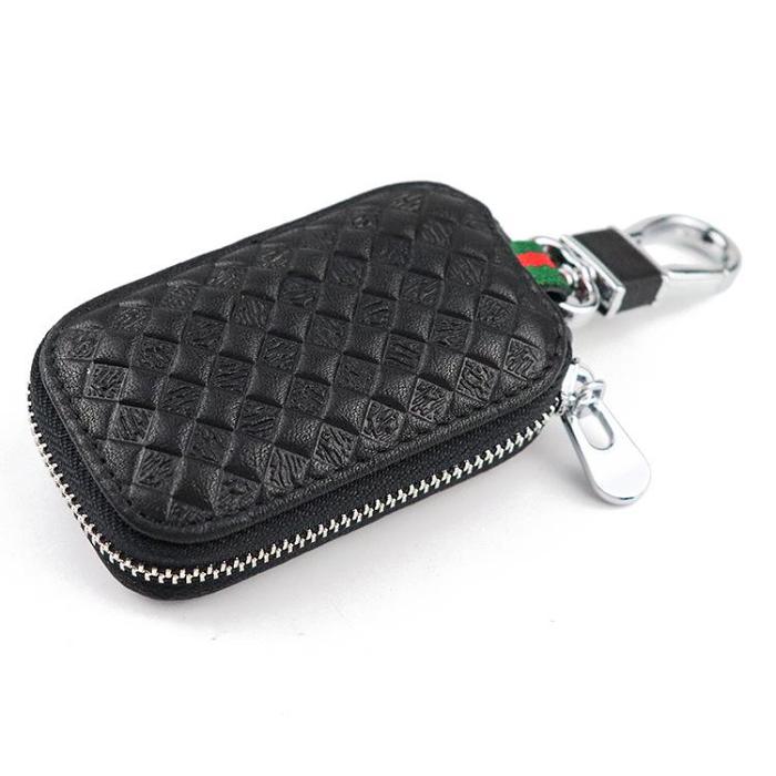 Embossed Brown Leather Men's Key Wallet Key Case Car Car Key Holder For Men