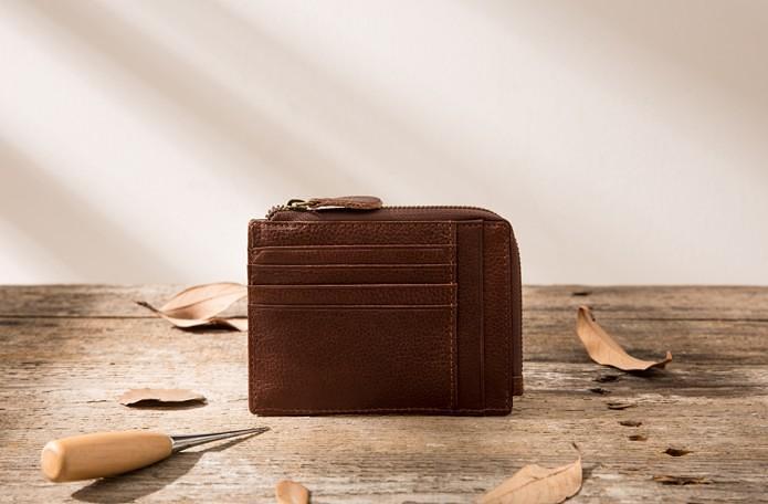 Leather Mens Slim Card Holder Front Pocket Wallets Card Wallets for Men