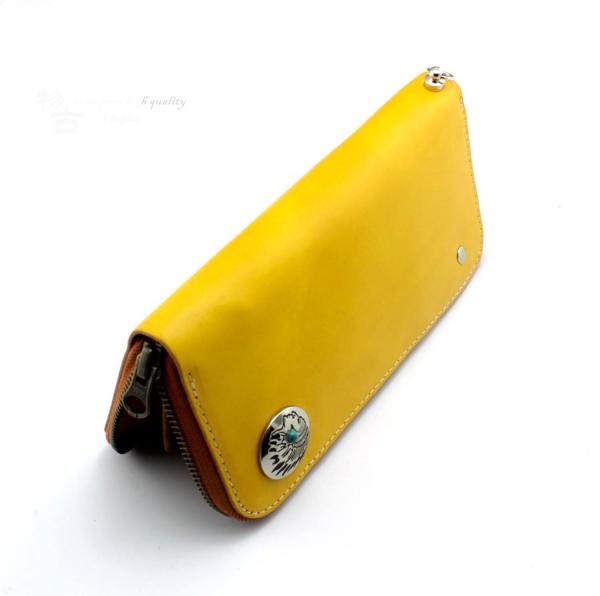 Cool Leather Men's Long Wallet with Chain Biker Chain Wallet Biker Wallet For Men