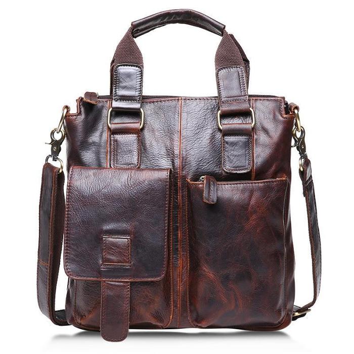 Leather Mens Vintage Briefcase Business Briefcase Work Briefcase For Men