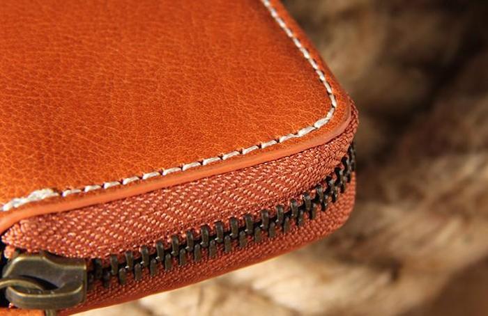 Mens Cool Key Wallet Handmade Leather Car Key Card Holder Car Key Case for Men