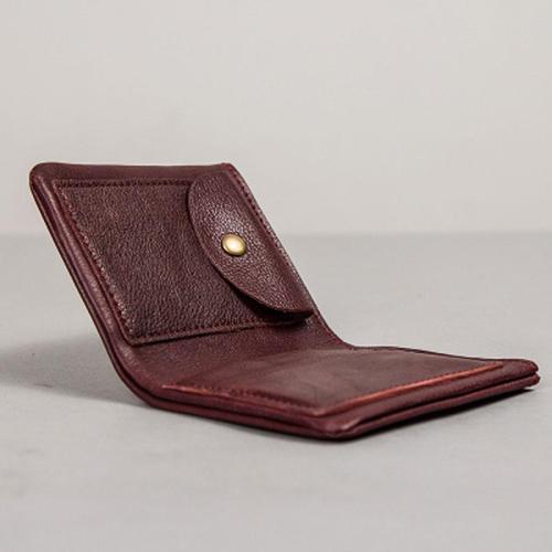 Cool Leather Men Small Wallet Bifold Small Wallet for Men