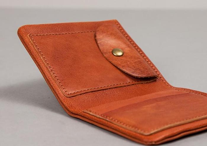 Cool Leather Men Small Wallet Bifold Small Wallet for Men