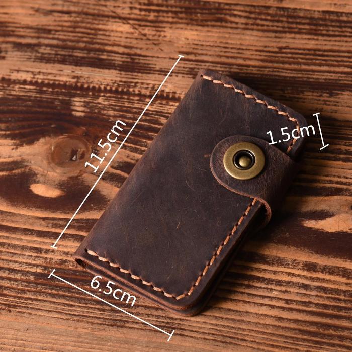 Handmade Leather Mens Cool Key Wallet Key Holder Car Key Case for Men