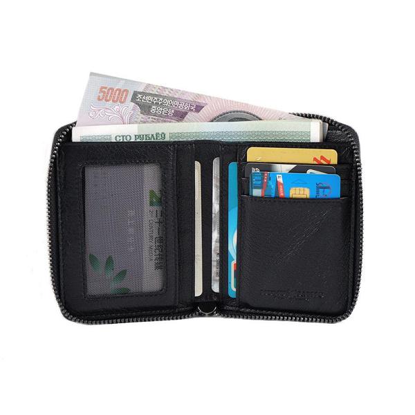 Handmade Leather Mens Chain Biker Wallet Cool Leather Wallet Bifold billfold Wallets
