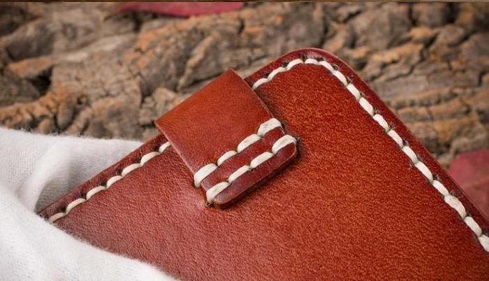 Handmade Mens Cool Short Card Holders Card Case Small Card Slim Wallets for Men