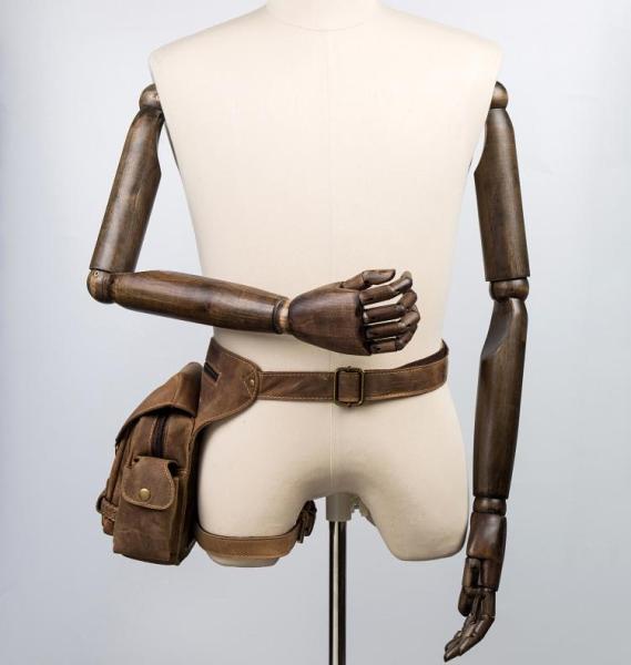 Leather Belt Pouch Mens Waist Bag Bet Tool Bag BUMBAG for Men