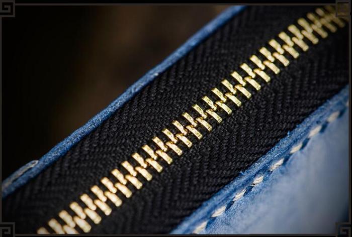 Handmade Leather Mens Chain Biker Wallet Cool Leather Wallet Long Clutch Wallets for Men