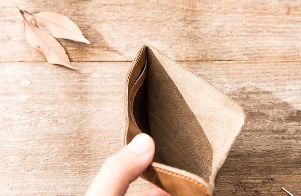 Cool Leather Mens Small Wallets Bifold Slim Front Pocket Wallet for Men