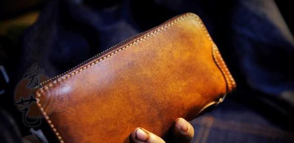 Handmade Leather Mens Chain Biker Wallet Cool Leather Wallet Long Phone Wallets for Men