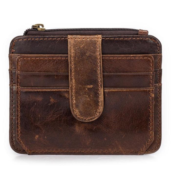 Cool Leather Mens Wallet Slim Wallet Card Front Pocket Wallet for Men
