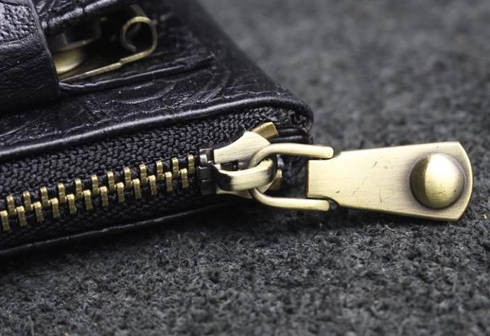 Handmade Leather Floral Mens Cool Key Wallet Wallet Card Holder Small Card Keychain Wallets for Men