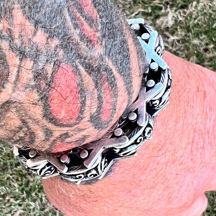 Crusader's Bracelet - Scrollwork - B108 CLEARANCE