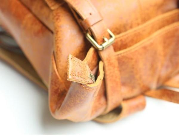 Cool Leather Mens Backpack Travel Backpacks Vintage Laptop Backpack for men
