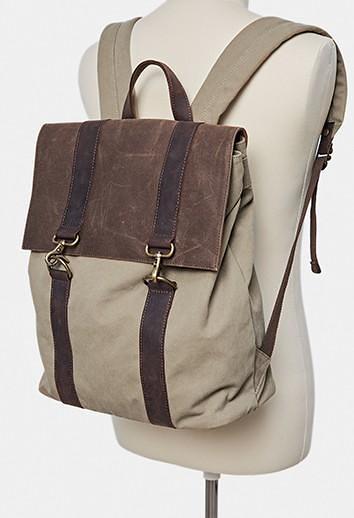 Canvas Mens Cool Backpack Canvas Travel Bag Canvas School Bag for Men