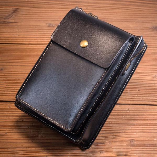 Leather Belt Pouch Mens Small Cases Waist Bag Hip Pack Belt Bag Fanny Pack Bumbag for Men
