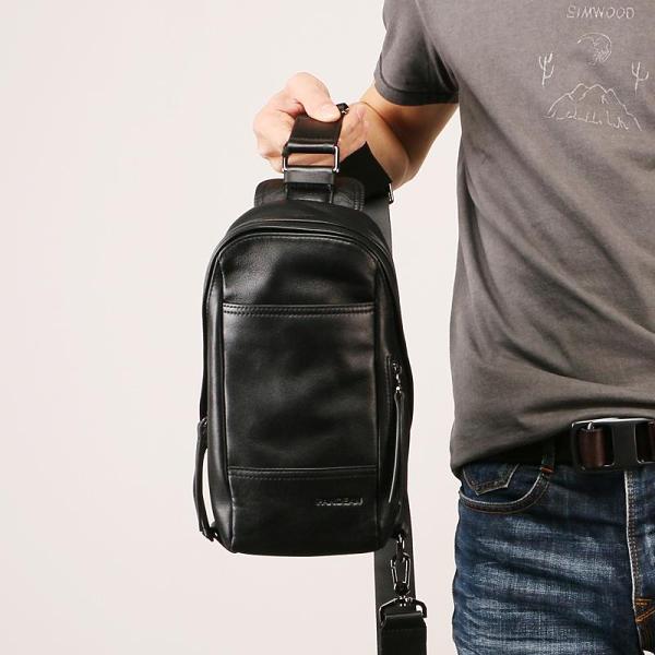 Leather Mens Sling Bag Sling Shoulder Bag Sling Backpack for men