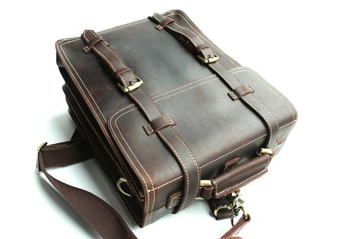 Handmade Leather Mens Backpack Travel Backpack Laptop Backpack for men