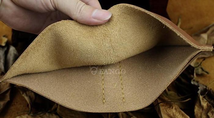 Handmade Leather Mens Cool Slim Leather Wallet Men billfold Wallets Bifold for Men