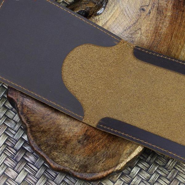 Handmade Leather Floral Mens License Wallets Cool Short Wallet Card Holder Small Card Slim Wallets for Men
