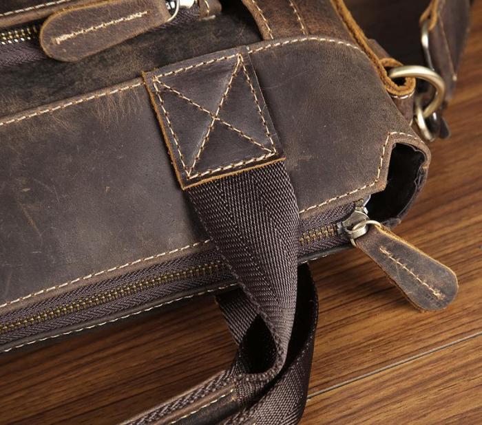 Vintage Leather Mens Briefcase Work Briefcases Business Briefcases Laptop Briefcases For Men
