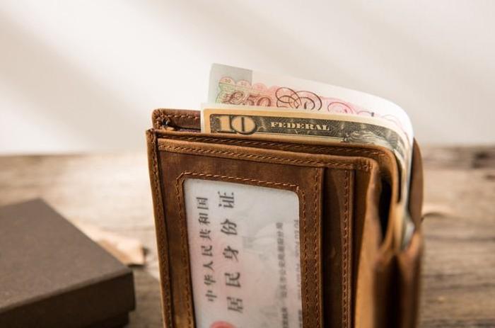 Cool Leather Vintage Mens Slim Small Wallets Zipper billfold Wallets for Men