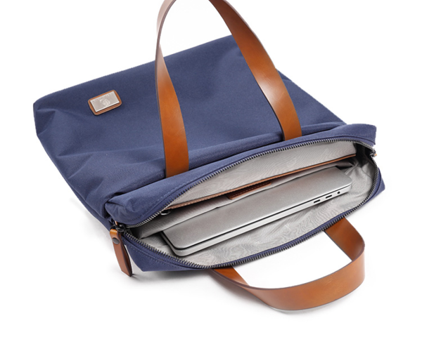 Fashion OXFORD CLOTH PVC Black Men's Women's Laptop Handbag Briefcase Business Briefcase For Men