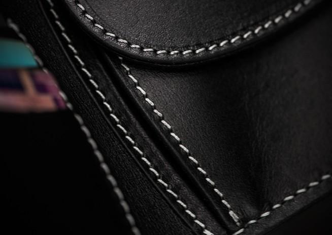 Handmade Leather Boa Skin Tooled Mens billfold Wallet Cool Slim Wallet Biker Wallet for Men